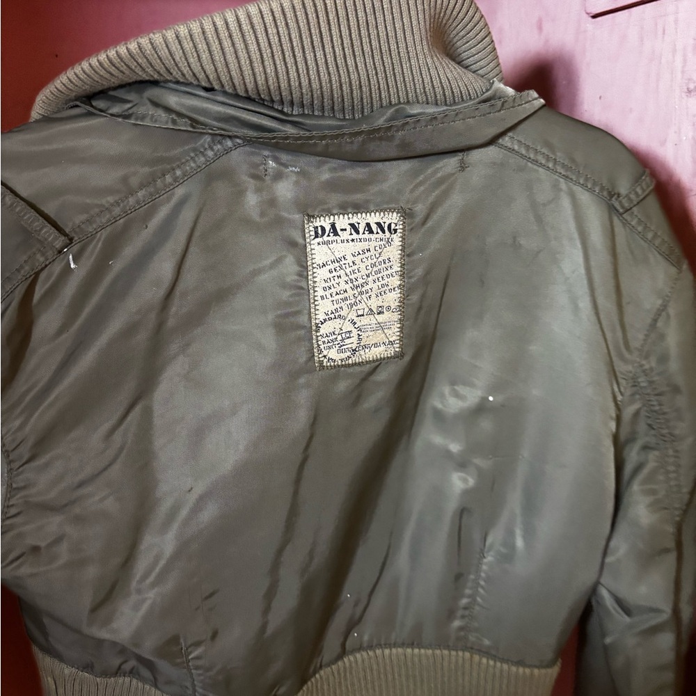 Da-Nang Men's Khaki Bomber Jacket